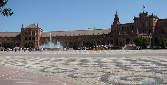 Séville la place d'Espagne